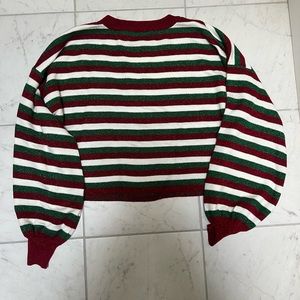 Beach riot Ava sweater festive stripe